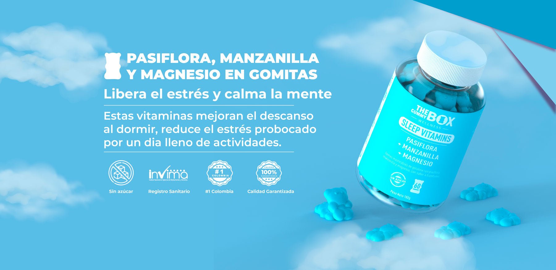 Pasiflora y manzanilla en gomitas - ECommerce Venezuela